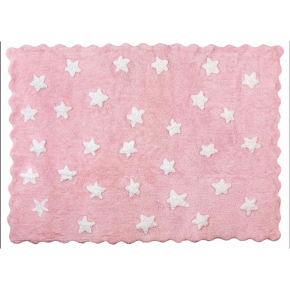 Alfombra Infantil Algodón Lavable Eden Rosa - Nanetes #